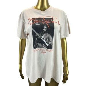 People of Leisure Jimi Hendrix Graphic Tee Small Rock Band T Shirt